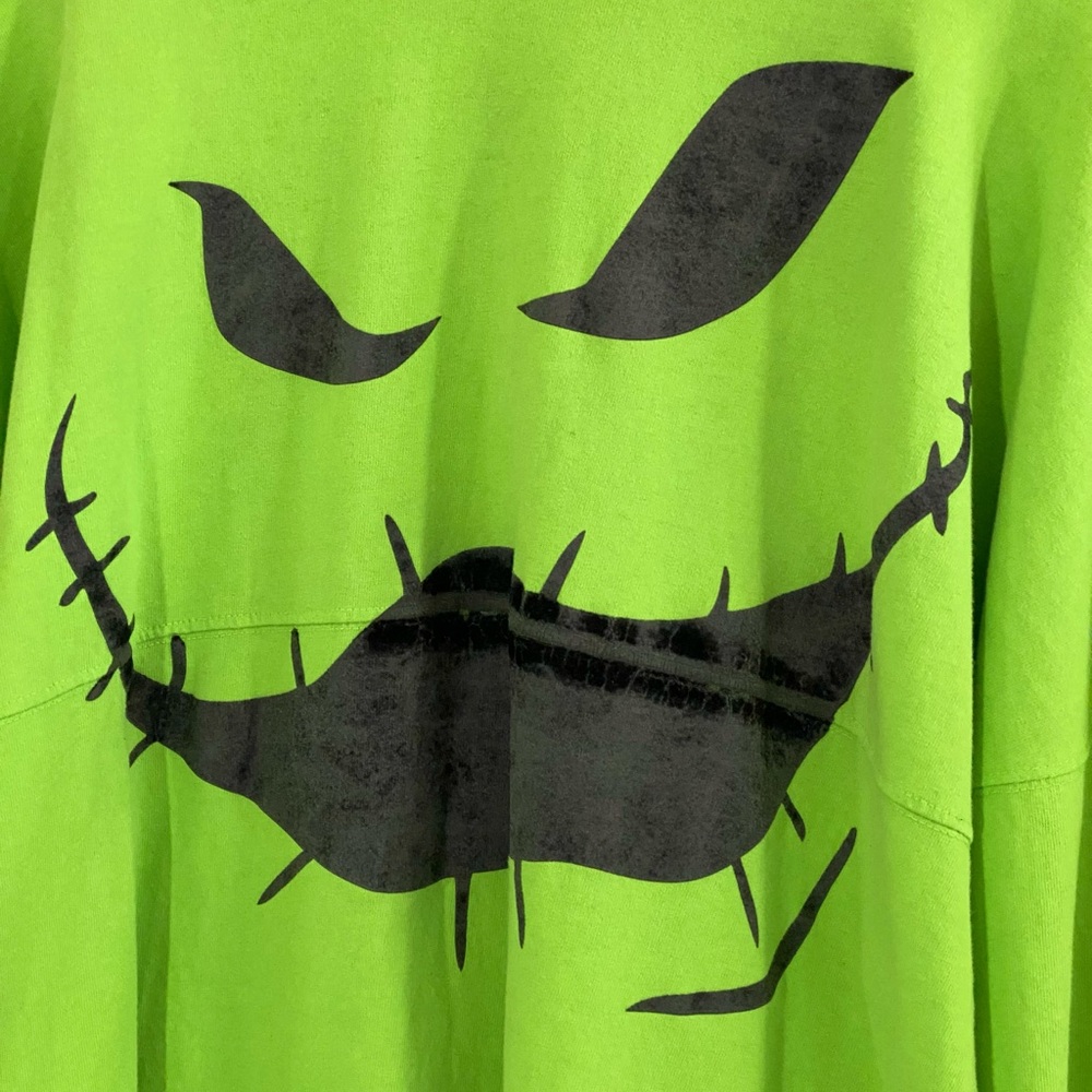 Disney Oogie Boogie Spirit Jersey L Neon Green Nightmare Before Christmas 2020 - Picture 4 of 6
